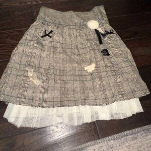 Ivy & Moon vintage plaid tulle Skirt
